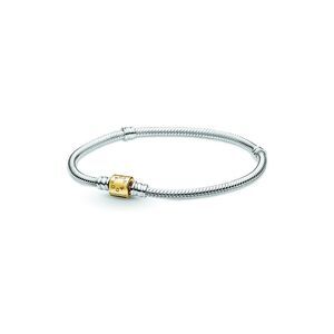 Pandora Moments 14K & Silver Snake Chain Bracelet